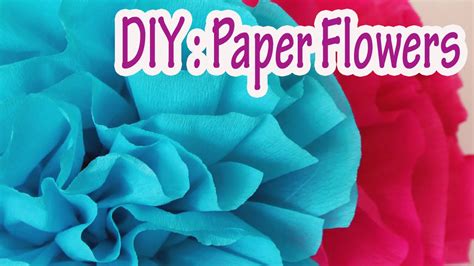 Diy Crafts How To Make Crepe Paper Flowers Very Easy