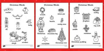 Christmas Words Colouring Sheets Christmas Colouring