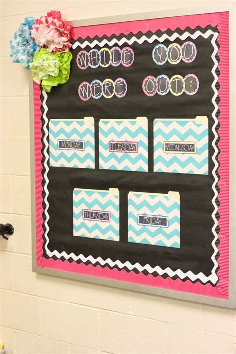 Creating A While You Were Out Bulletin Board School Classroom