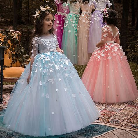 Flower Girl Dress 2018 Little Princess For Wedding Kids Party Wear
