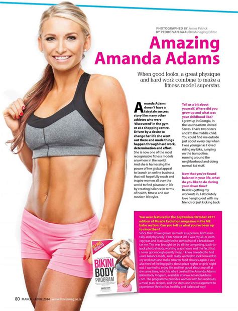 Amanda Adams Fitness Magazine South Africa March April 2015
