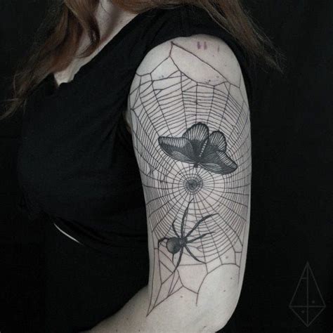 18 Captivating Spiderweb Tattoos Tattoos Geometric Tattoo Tattoo