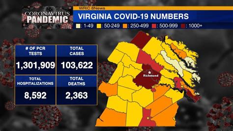 Coronavirus Update Covid 19 Cases In Central Virginia Continue To Rise