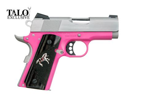 Colt 1911 Defender 9mm Talo Pink Ss Slide Climags