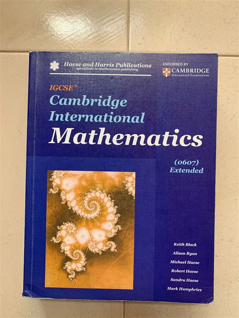 Haese Igcse Cambridge International Mathematics Textbook Hobbies