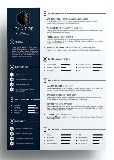 Want to create or improve your graphic designer resume example? Pin by Emma Cooper on Graphic Design in 2020 | Resume design template, Resume template word ...