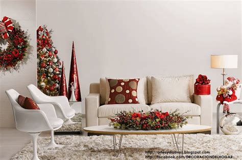 ¿cómo Decorar La Sala En Navidad Living Christmas Natal Decoración