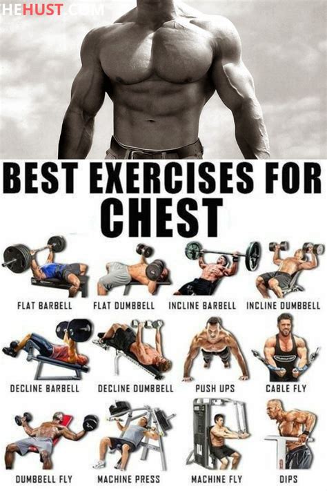 Best Exercises For Chest Size Chest Workouts Workout Training Programs Abs And Cardio Workout
