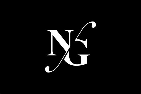 Ng Monogram Logo Design By Vectorseller Thehungryjpeg