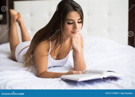 Woman Lying In Bed Stock Image Image Of Caucasian Duvet