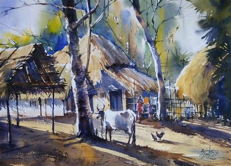 Pin By Vignesh Rajamanikam On Life Of Early Days Scenery Paintings