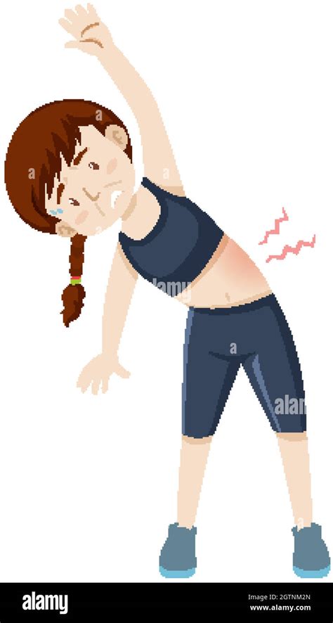 Woman Having Muscle Pain From Workout Stock Vector Image And Art Alamy