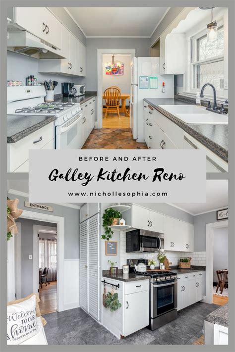 N I C H O L L E S O P H I A Galley Kitchen Renovation Before And After