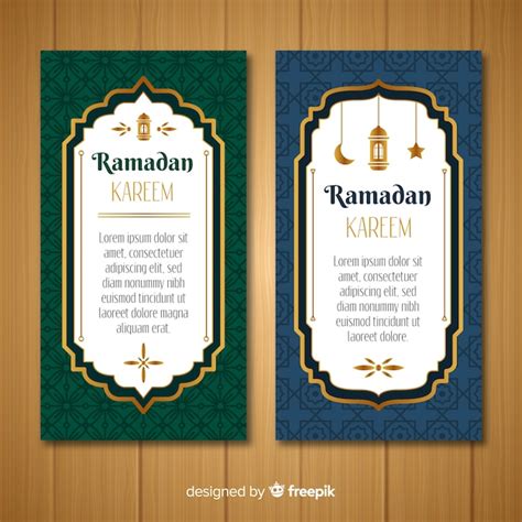 Premium Vector Beautiful Ramadan Banners