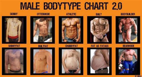 Bodytype Chart Male Fitness Motivation Inspiration Body Types