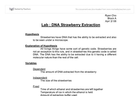 The chemicals used are depends. 15 Best Images of DNA Extraction Worksheet - DNA ...