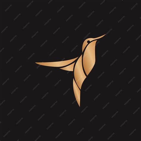 Premium Vector Golden Bird Logo Template