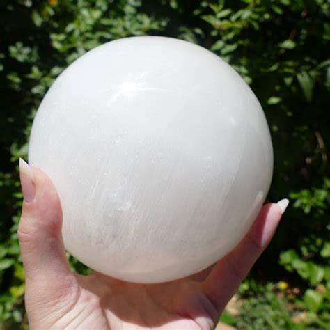 Large Selenite Crystal Ball Sphere Selenite Spheres Earth Inspired