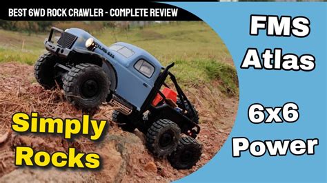 Fms Atlas 6x6 Mini 18th Scale 6wd Rc Rock Crawler Review Youtube