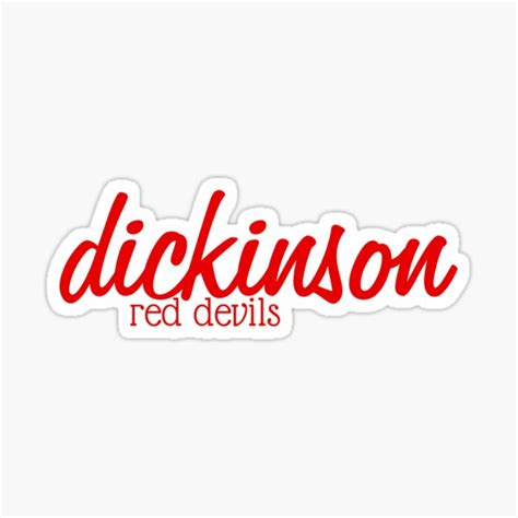Dickinson College Red Devils Sticker For Sale By Mayaf08 Redbubble
