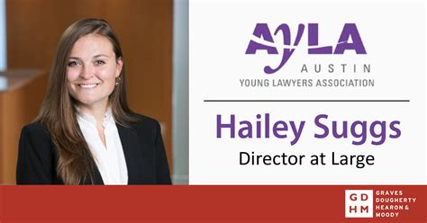Hailey Suggs Elected Ayla Director At Large Graves Dougherty Hearon