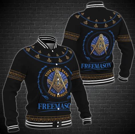 Freemason Masonic Custom Lodge Custom Your Name 3d Baseball Jacket S
