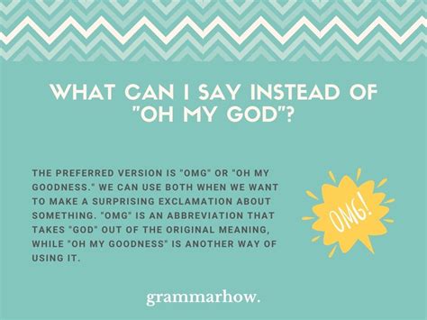13 Other Ways To Say Oh My God If You Are Not Religious