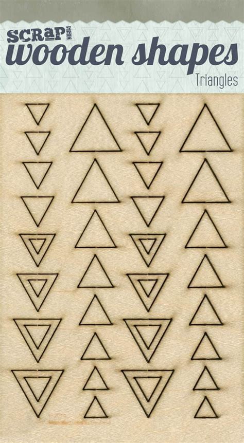 Laser Cut Wooden Shapes Stencils Triangles Quality