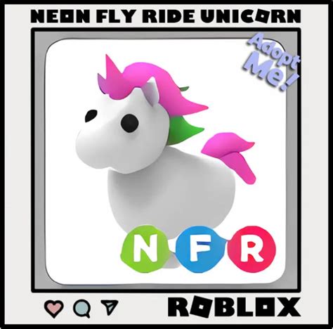 Roblox Adopt Me Neon Fly Ride Unicorn Eur 556 Picclick Fr
