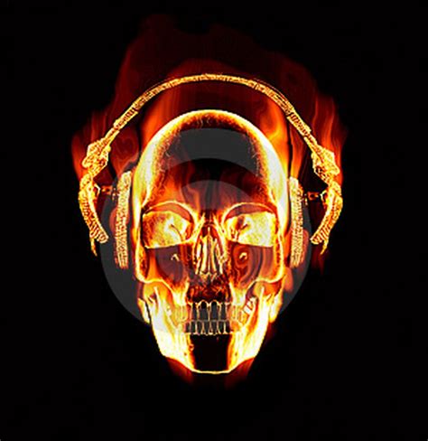 50 Wallpapers Skulls With Flames On Wallpapersafari