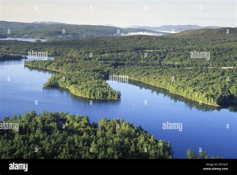 Squam Lake Aerial View New Hampshire Usa Stock Photo Alamy