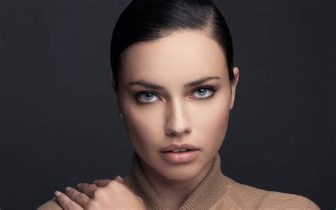 Download Wallpapers Adriana Lima Portrait Face Photoshoot Brazilian