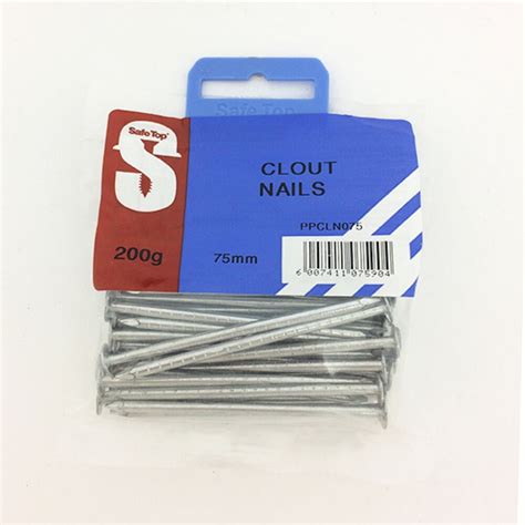 Pre Pack Clout Nails 75mm Quantity200g Safetop Cashbuild