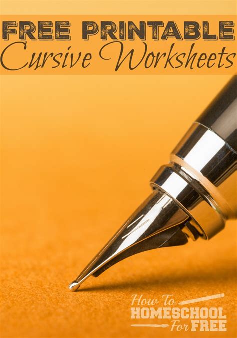 Fifteen minutes of writing practice a day, and i can turn you from an aspiring writer to a daily writer. Free Printable Cursive Worksheets