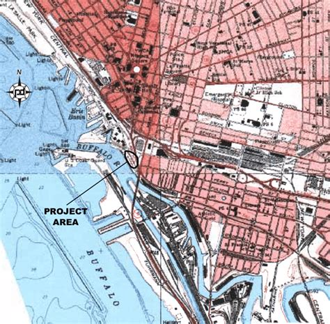 Location Of The Project Area In The City Of Buffalo Erie County New