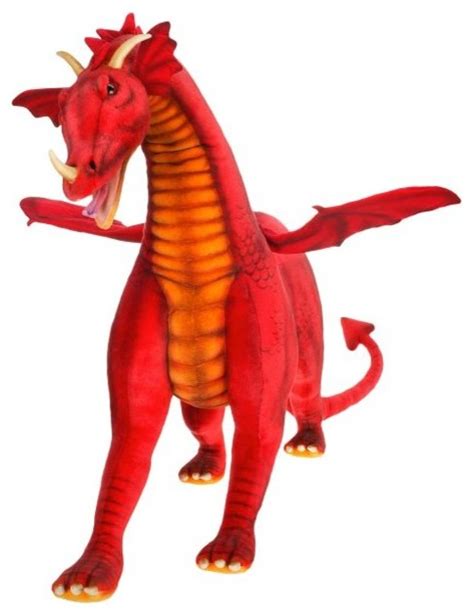 Hansa Toys Ride On Dragon Stuffed Animal Contemporary Kids Toys And