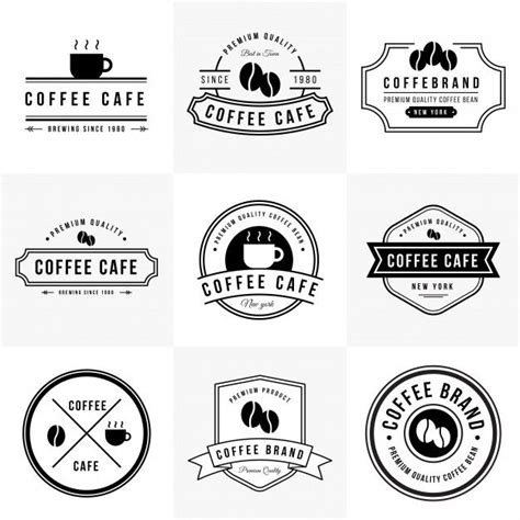 Vintage Coffee Logo Collection Coffee Logo Coffee Shop Logo Design