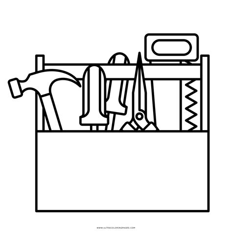 Toolbox Coloring Page Ultra Coloring Pages