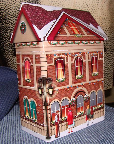 Seasonal Tin Christmas Tin House Tin Unused Believe Vintage