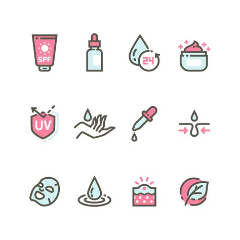 Set Of Skin Care Icon 6124104 Vector Art At Vecteezy