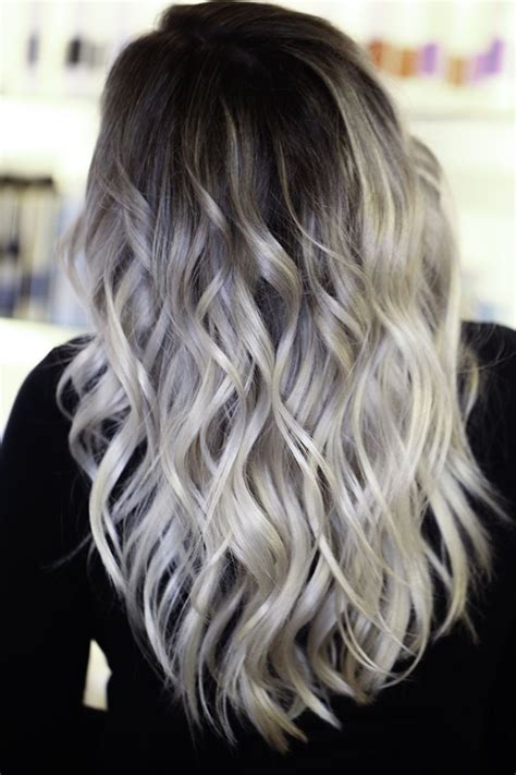Platinum Blonde Hair With Black Roots