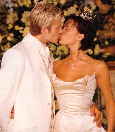 David And Victoria Beckham Wedding July 4 1999 Victoria Beckham Wedding David Und Victoria