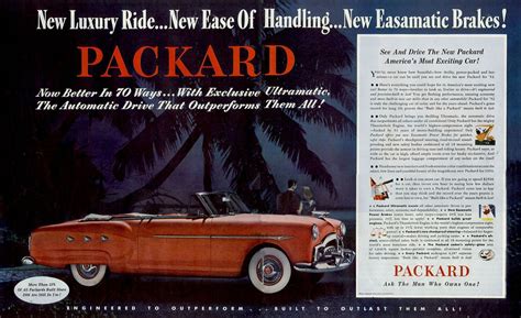 1952 Packard Packard Car Brochure Brochure