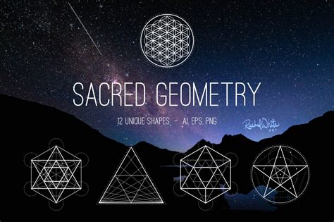 Sacred Geometry Vectors Illustrations Creative Market