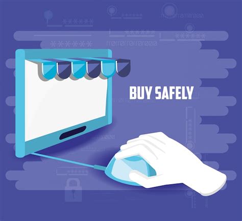 Premium Vector Buy Safely Online With Shield