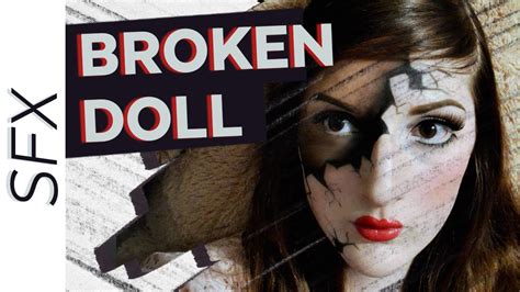 Halloween Cracked Broken Porcelain Doll Makeup Tutorial Sfx Youtube