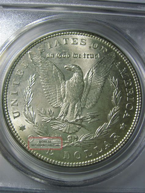 1899 P Morgan Silver Dollar Certified Pcgs Ms 63