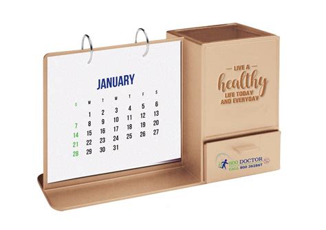 New Year Calendar Pen Holder With Calendar All India Ts Manager
