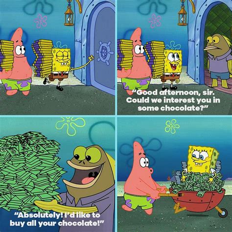 Spongebob Chocolate Old Lady What Did He Say