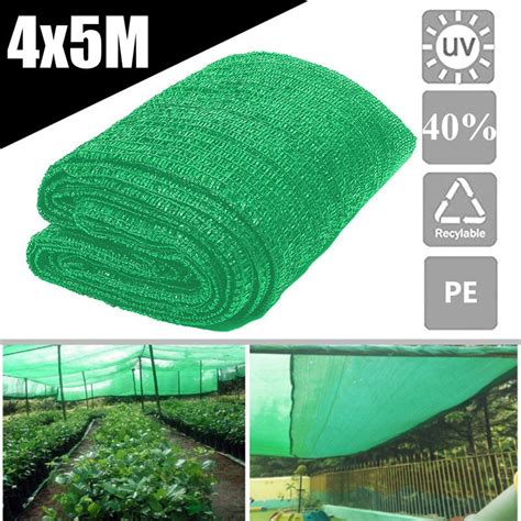 Green 40 Sunblock Shade Cloth For Plant Cover Greenhouse Barn Sunshade